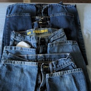 Four pairs of boys jeans